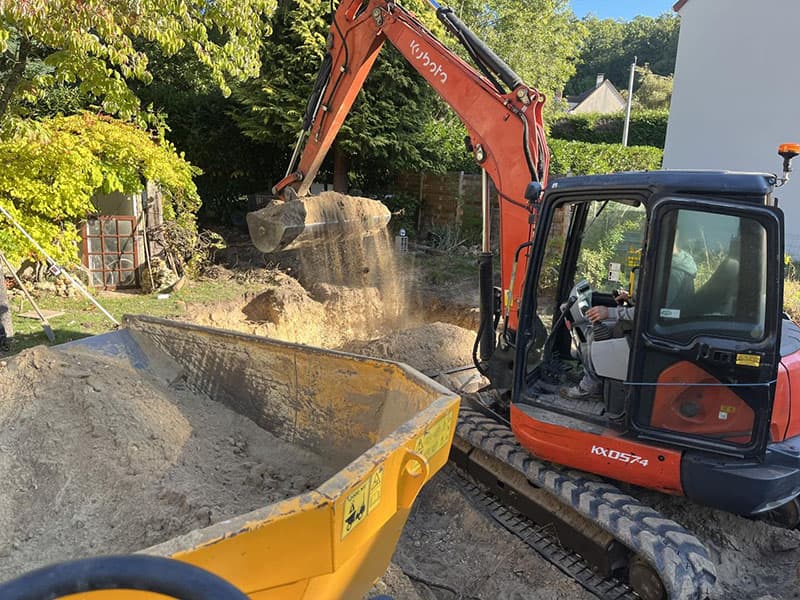 Travaux de terrassement à Arpajon